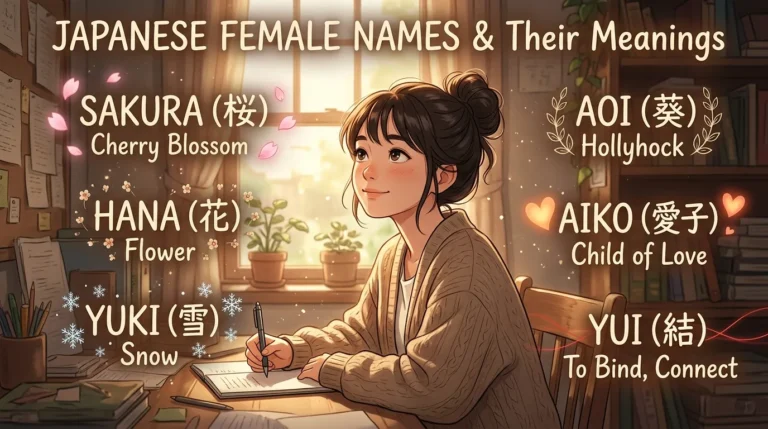 Japanese female names meaning